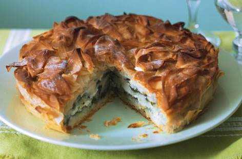 Spinach and potato pie recipe